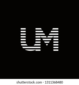 UM Logo Letter initial Designs Templete