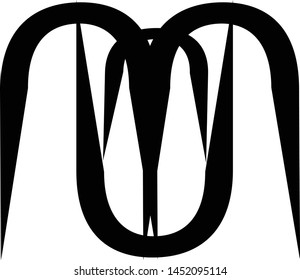 The Um logo symbol for a simple icon