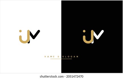 UM,MU Abstrakte Buchstaben Logo-Monogramm