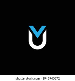 UM or MU abstract outstanding professional business awesome artistic branding company different colors illustration logo