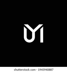 UM or MU abstract outstanding professional business awesome artistic branding company different colors illustration logo