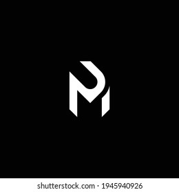 UM or MU abstract outstanding professional business awesome artistic branding company different colors illustration logo