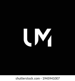 UM or MU abstract outstanding professional business awesome artistic branding company different colors illustration logo