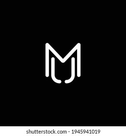 UM or MU abstract outstanding professional business awesome artistic branding company different colors illustration logo