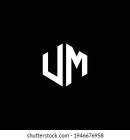 UM or MU abstract outstanding professional business awesome artistic branding company different colors illustration logo