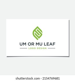 UM ODER MU LEAF-LOGO-DESIGN-VEKTOR