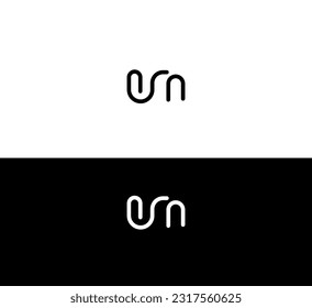 UM, MU letter modern branding logo