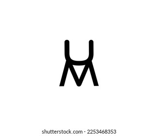 UM MU Logo design vector template