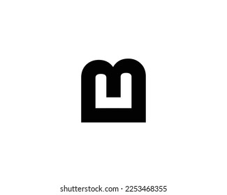 UM MU Logo design vector template