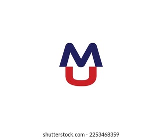 UM MU Logo design vector template