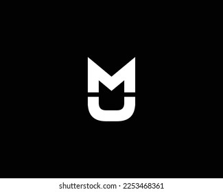 UM MU Logo design vector template