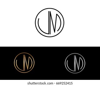 UM round circle shape initial letter logo
