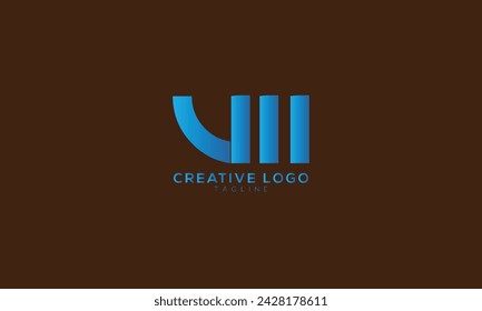 UM VM VW Abstract initial monogram letter alphabet logo design