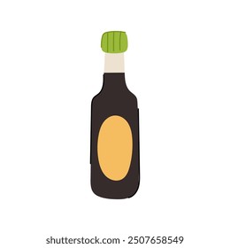 umami soy sauce cartoon. savory condiment, marinade seasoning, cuisine fermentation umami soy sauce sign. isolated symbol vector illustration