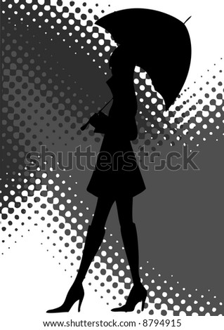 Similar – Image, Stock Photo Silhouette of a woman