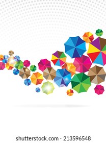 Umbrella abstract background