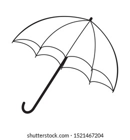 umbrella autumn accessory isolated icon vector illustration design