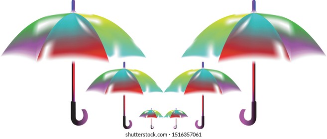 umbrella background with a different look with full soft colors
