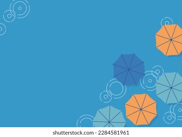 Umbrella background material seen from above