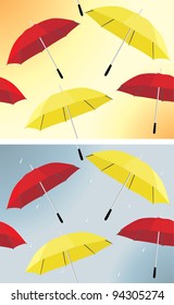 Umbrella background. Vector
