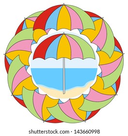 umbrella beach