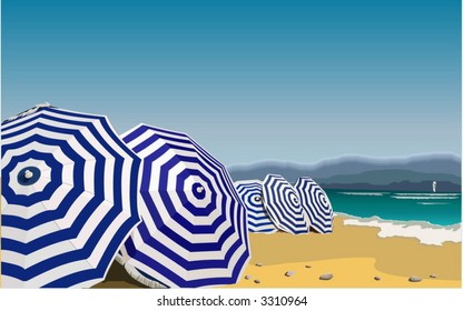 Umbrella in the beach