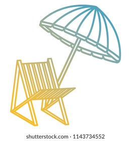 umbrella beach with chair
