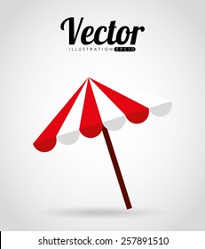 umbrella beach design, vector illustration eps10 graphic 
