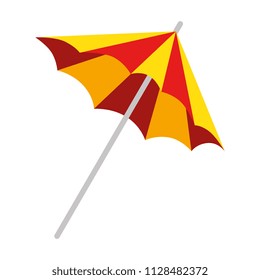 umbrella beach isolated icon