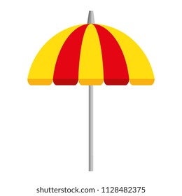umbrella beach isolated icon