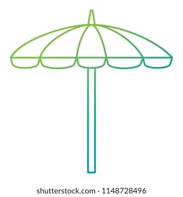 umbrella beach isolated icon