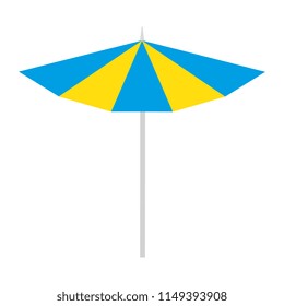umbrella beach isolated icon