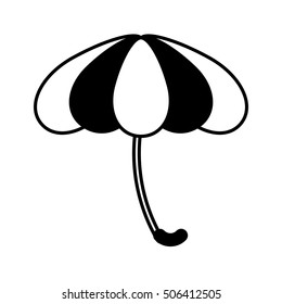umbrella beach isolated icon vector illustration design