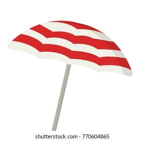 Umbrella beach isolated vector illustration