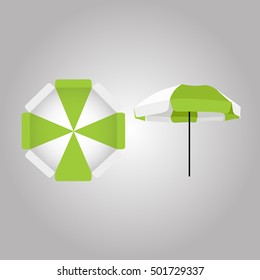 Umbrella Beach outdoor Vector illustration