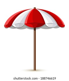 umbrella beach red