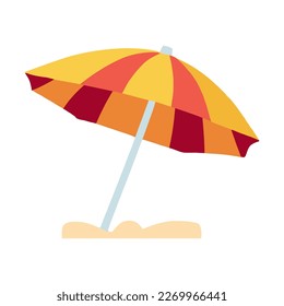 umbrella in the beach scene