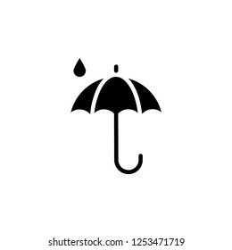 umbrella black icon