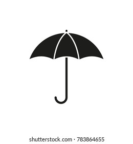 Umbrella is black icon