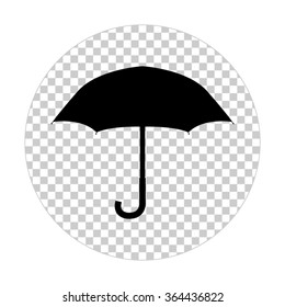Umbrella  - black vector icon