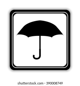 Umbrella -  black vector icon