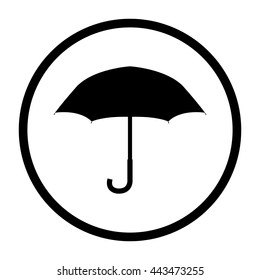 Umbrella  - black vector icon