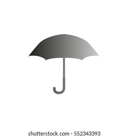 Umbrella - black  vector icon