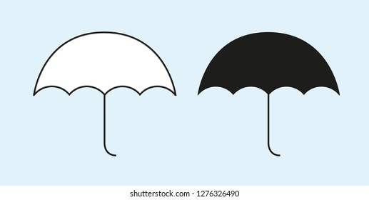 Umbrella Black And White