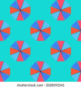 Umbrella blue red vector for background or texture 
