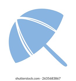 Diseño boho de la playa del verano del paraguas