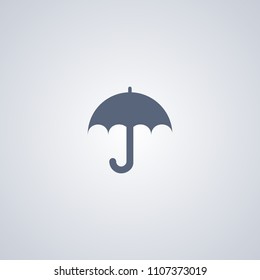 Umbrella, brolly, vector best flat icon on white background , EPS 10