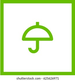 Umbrella care line vector icon