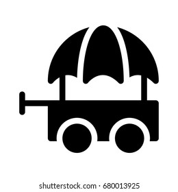 Umbrella cart Icon