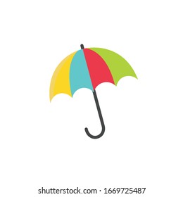 Umbrella cartoon icon on a white background